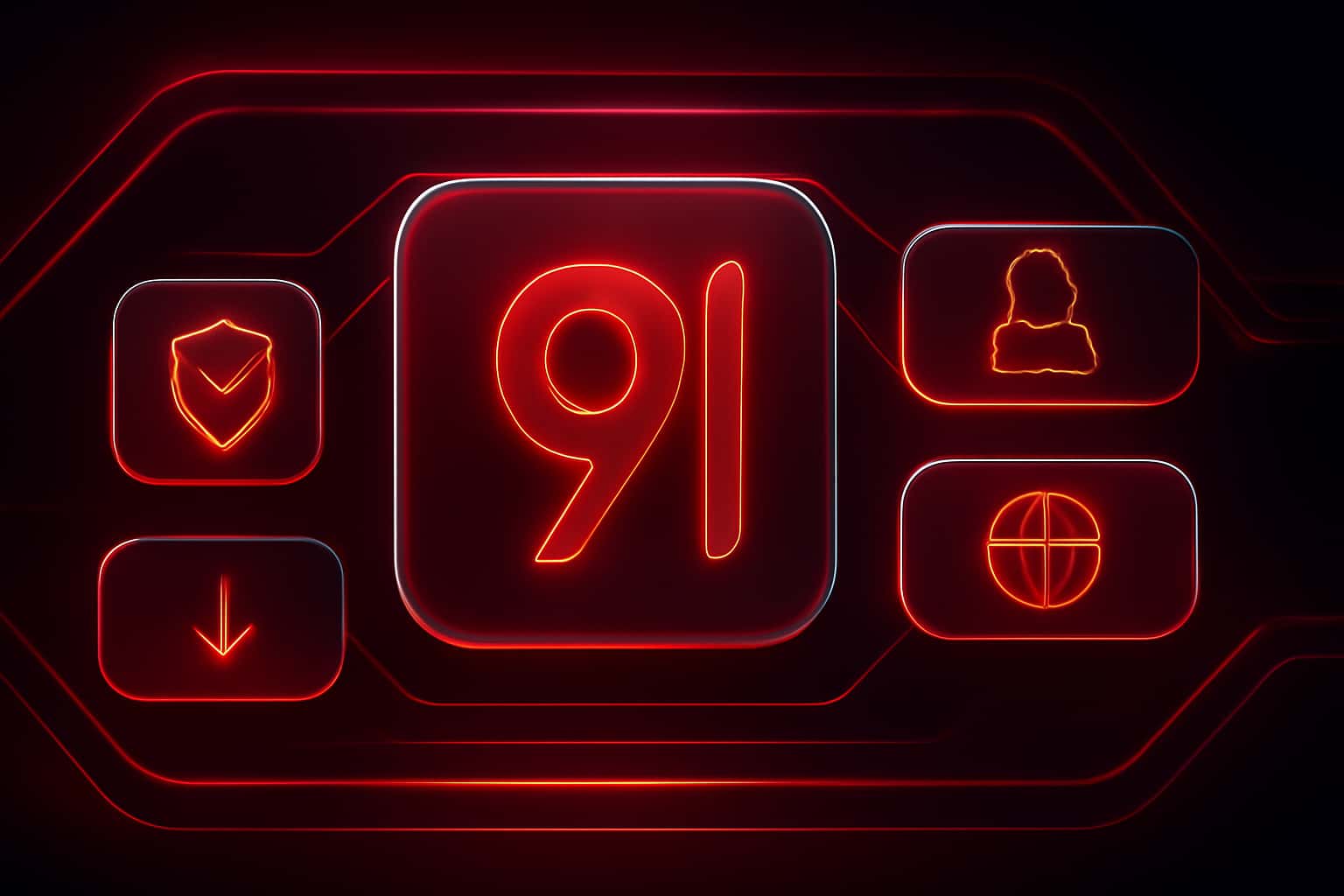 Futuristic landing page design