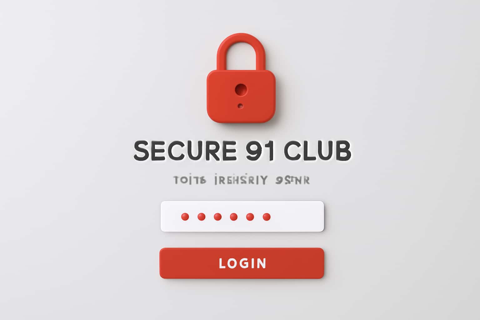Secure 91 Club Hack Member Login Interface