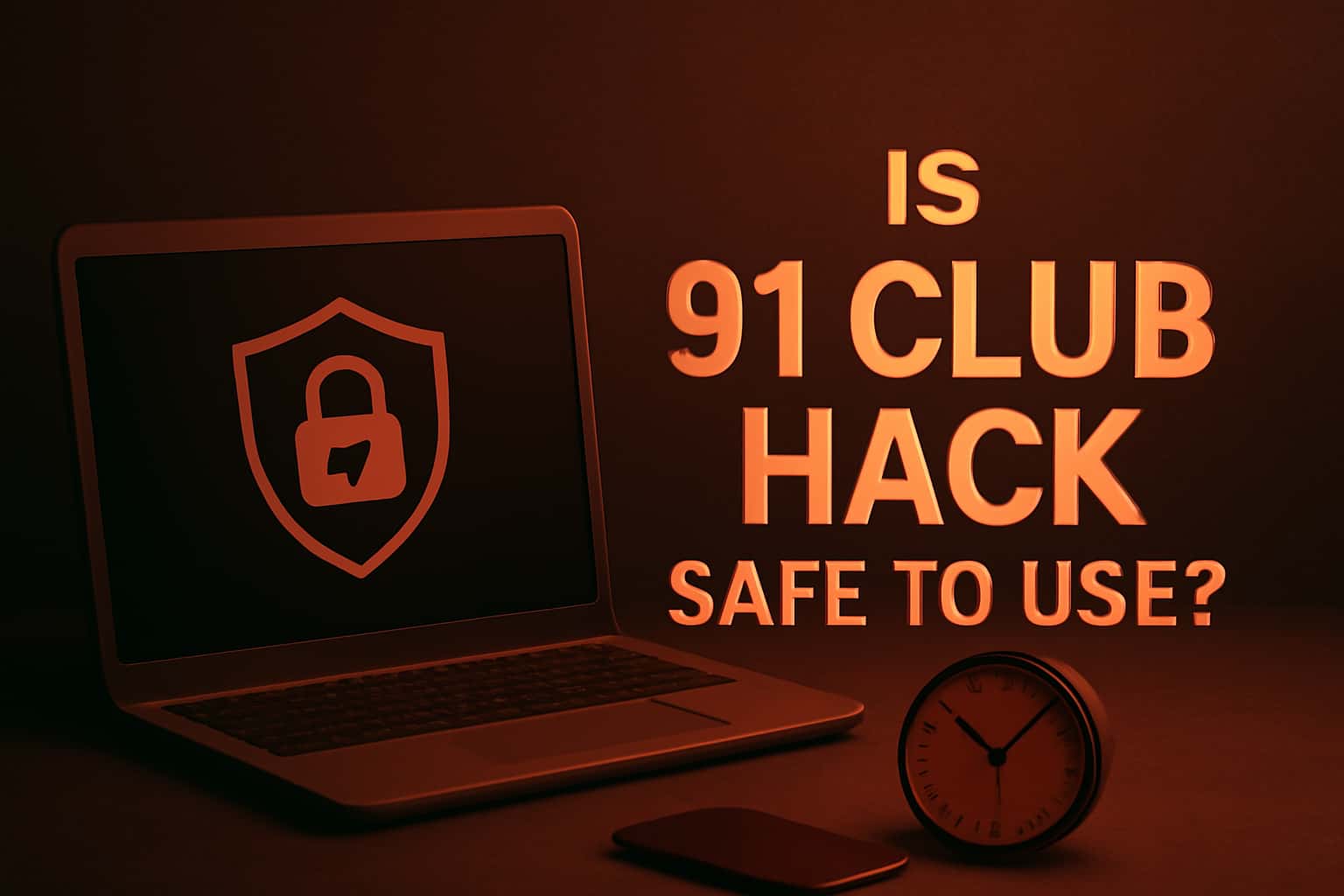 Informative scene discussing the safety of 91 Club Hack.