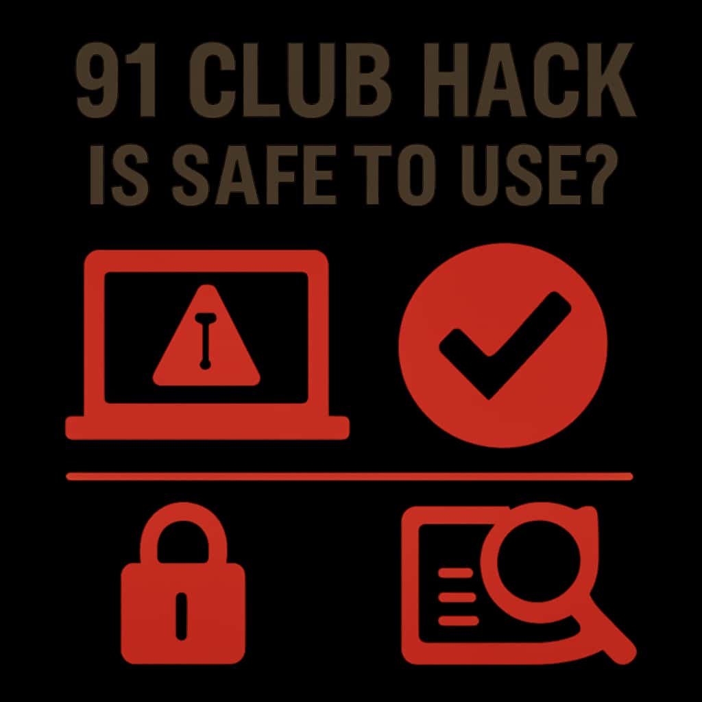 Illustration explaining the safety of 91 Club Hack.